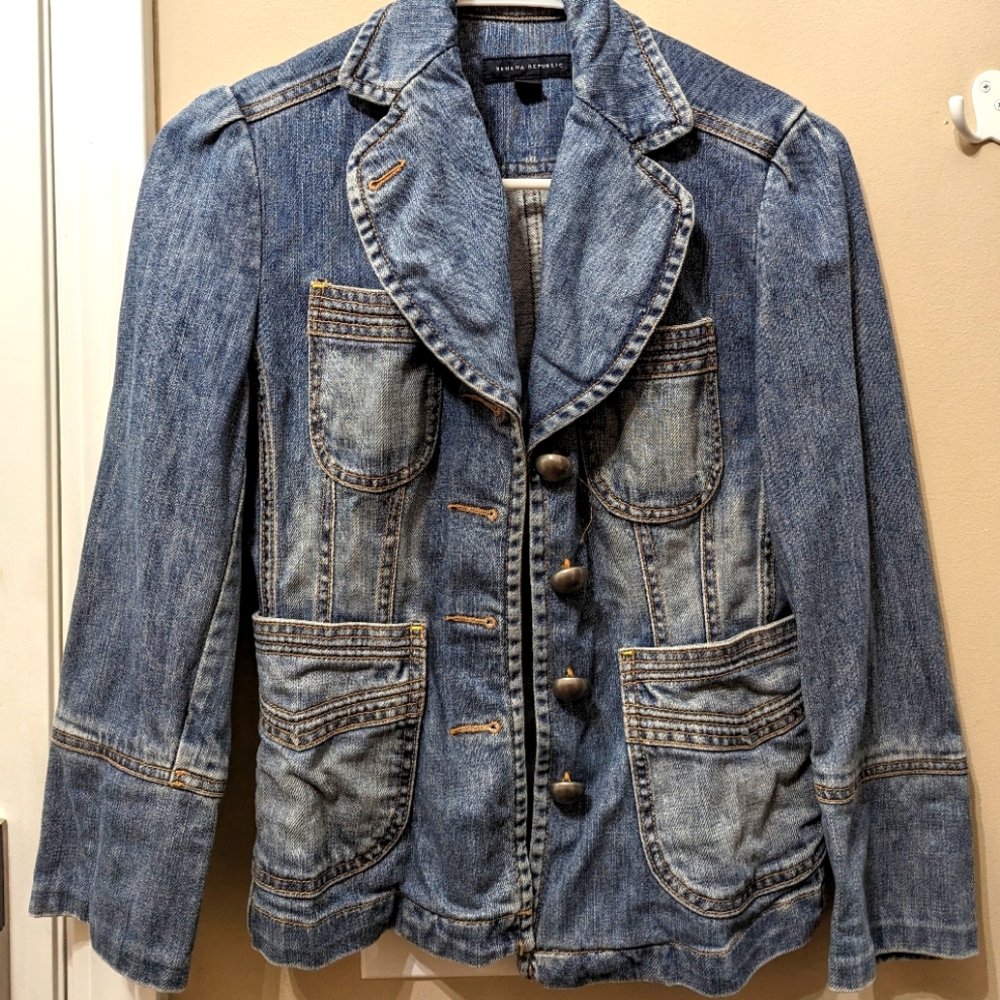 Almost New Banana Republic Jean Jacket 0